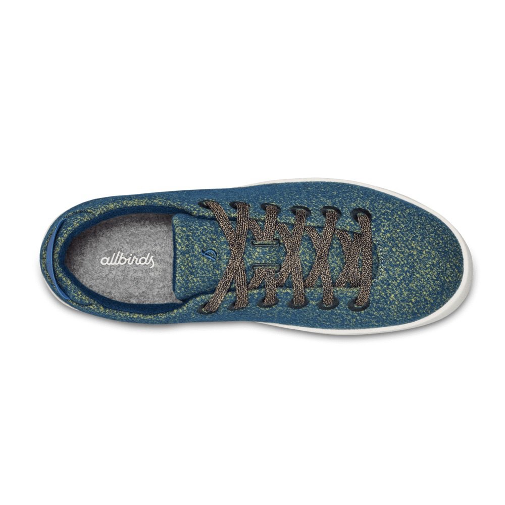 Allbirds Men\'s Wool Pipers - Sneakers Blue - QTI064138